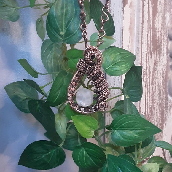 Handcrafted Cracked Quartz Necklace OOAK - Picture 4 of 13